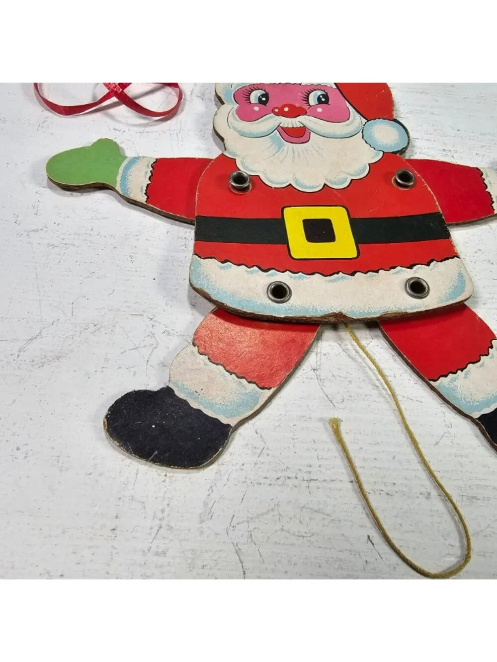 Vintage Jointed Santa Claus 7